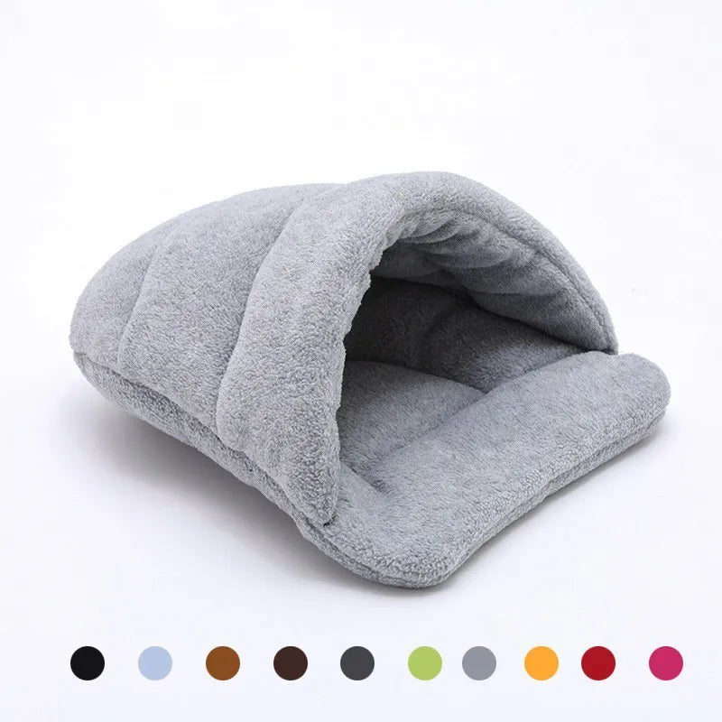 Slipper Kennel Cat Nest Small Dog Bed Cat Bed Warm Pet Sleeping Bag For Teddy Hamster Kitten Portable Pet Bed Rabbit Nest