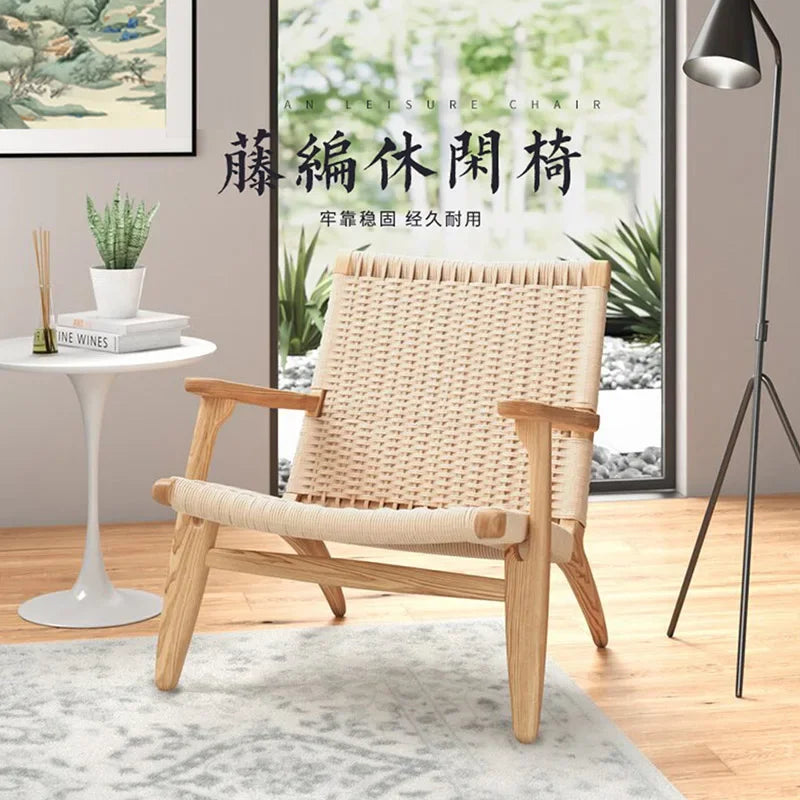 Designer Living Room Chairs Wooden Portable Individual Accent Dining Room Armchair Garden Comedores Room Furniture MQ50KT