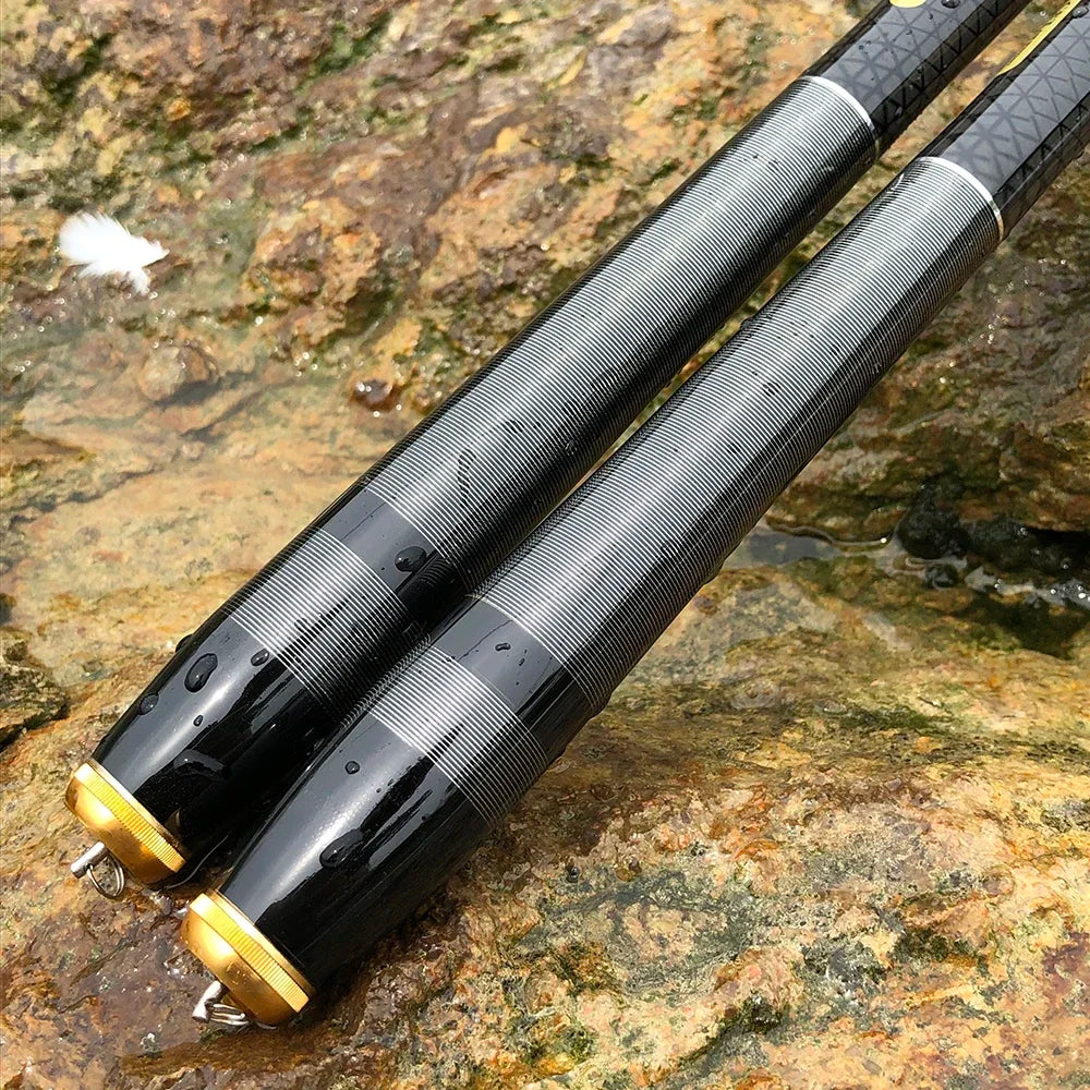 Carp Fishing Rod Telescopic Durable Light Hard Carbon Fiber 3.6M/4.5M/5.4M/6.3M/7.2M Freshwater Stream Hand Pole