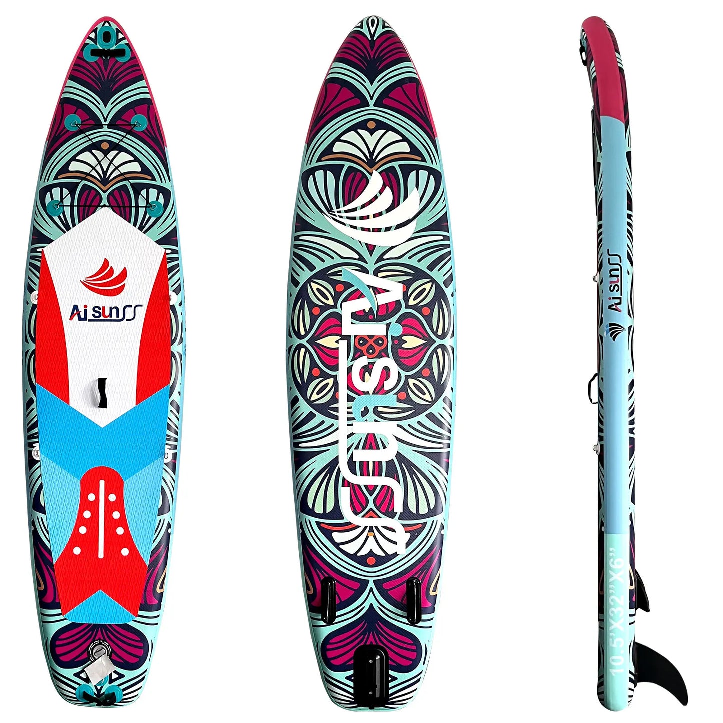 Inflatable Stand Up Sup Paddle Board Sub Board, Wakeboard, Soft Surfboard, Foldable, High Quality