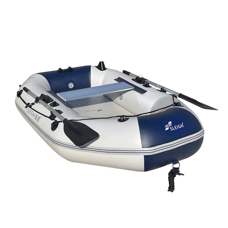 Thickened 1.2mm Inflatable Fishing Boat with Air Deck Floor Inflatable Raft Kayak for Outdoor Activities