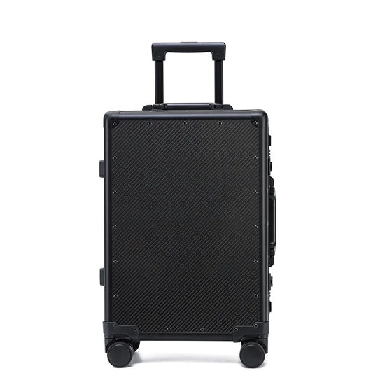 20" inch Carbon Fiber Trolley Case Carry On Luggage Bag Cabin Suitcase With Wheels