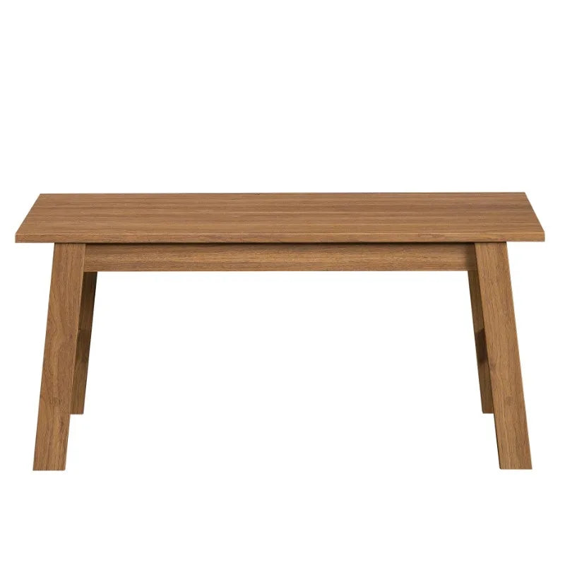 Wood Rectangle Coffee Table, Walnut Finish