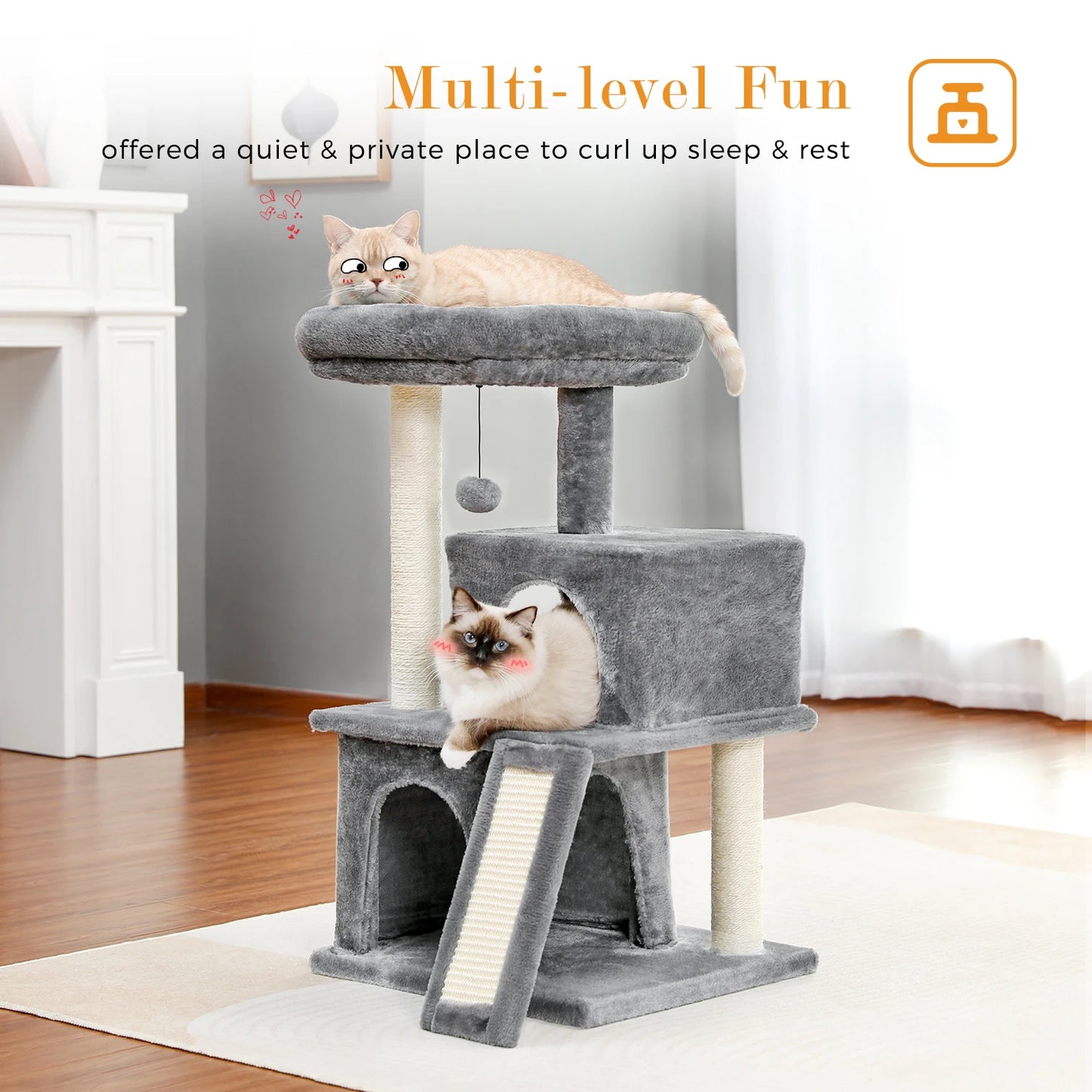 Domestic Delivery Cat Climbing Frame Cat Scratching Post Tree Scratcher Pole Furniture Cat Toy plac zabaw dla kota Pet Products