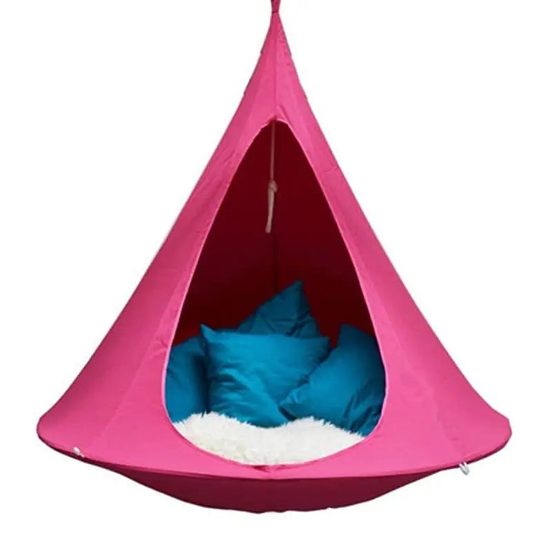 Outdoor aerial hanging hammock tent conical chair swing attraction resort lazy