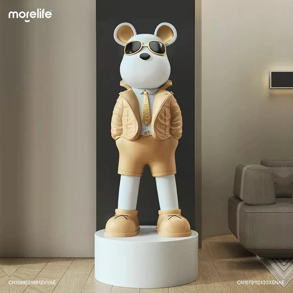 Celebrity Violent Bear Brick Statues Sculptures Ornaments High-end Furniture TV Cabinet Living Room Tray Pocket BearBrick Decor