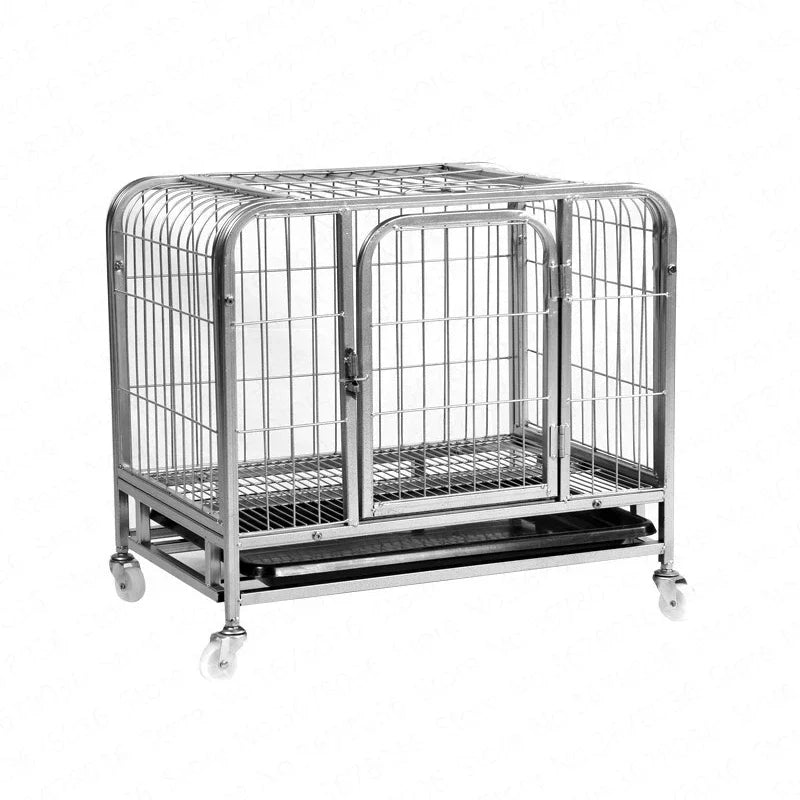 Cage Small Medium Pet Cage Square Tube Cage Dog Teddy Golden Maosamo Dog   Pet Supplies Dog Kennels Foldable  House