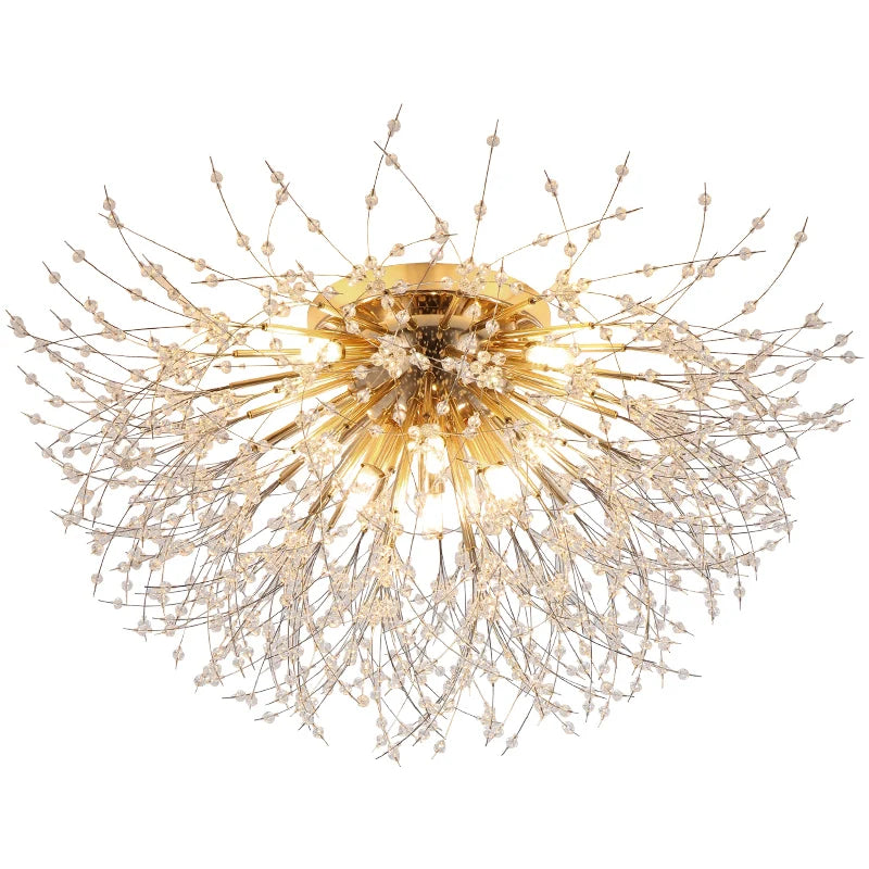 2023 Nordic Modern Dandelion Ceiling Light Crystal Light Romantic Bedroom Dining Room Living Room Firefly Fireworks Lighting