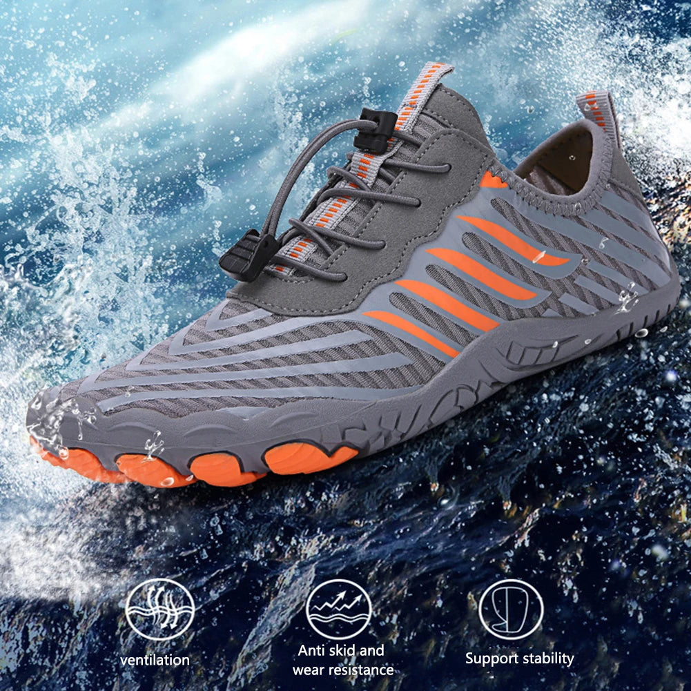 1 Pair Anti Slip Water Barefoot Shoe Men Women Swimming Beach Quick Dry Barefoot Upstream Surfing Slippers Water Shoes Sneakers