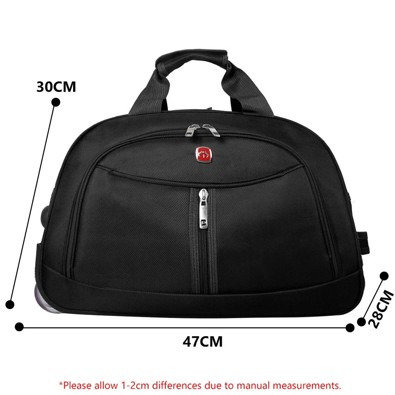 Trolley Travel Bag Rolling Suitcase Men Women Casual Thickening Large Capacity Luggage Duffel With Wheels Carry On Bag