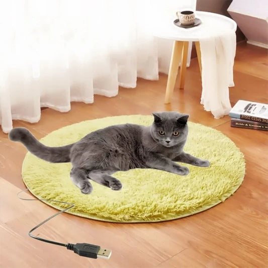 USB Pet Electric Blanket Plush Pad Blanket for Cat Electric Heated Pad Anti-scratch Dog Heating Mat Sleeping Bed Dropshipping