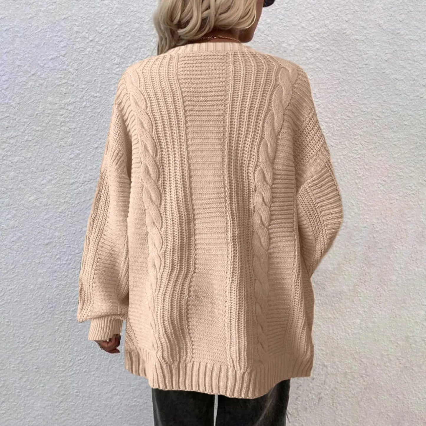 Autumn Winter Cardigan Sweater Female New Long Knitted Cardigan Women's Casual Loose Ladies Warm Coat Knitwear Jacket Tops