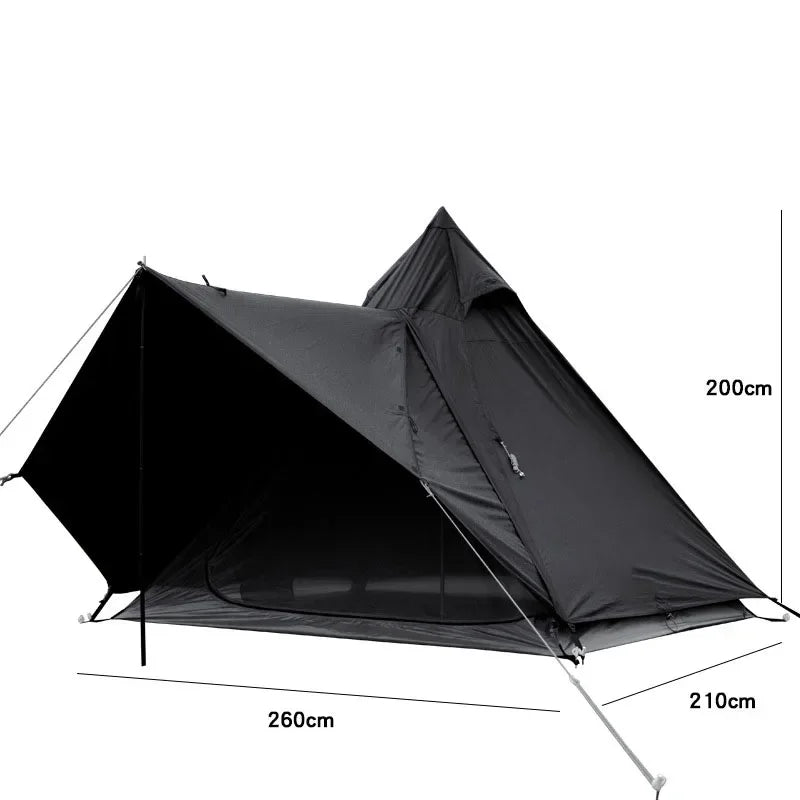 Tent 5 ~ 6 People Waterproof Camping Lightweight Glamping Luxury 4 Seasons Portable Folding Beach Tent Camp A-type Outdoor