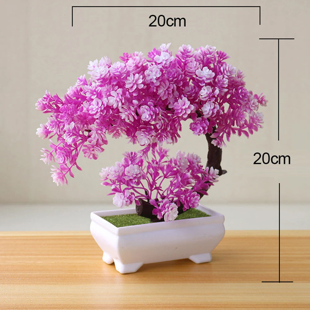 Simulation Fake Potted Bonsai Tree Artificial Plant Desk Ornament Artificial Plant Bonsai Small Tree Pot Home Decoration