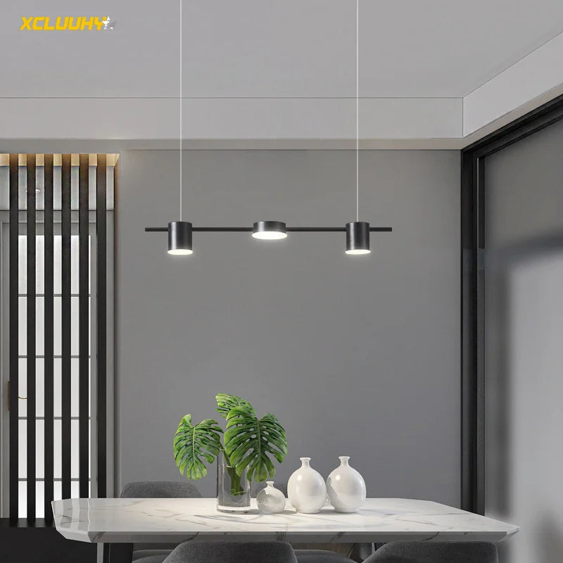 XCLuuHY Modern Minimalist Pendant Light Strips Hanging Lamp Luxury Chandelier Lighting Fixture for Bar Dining Room Table Study