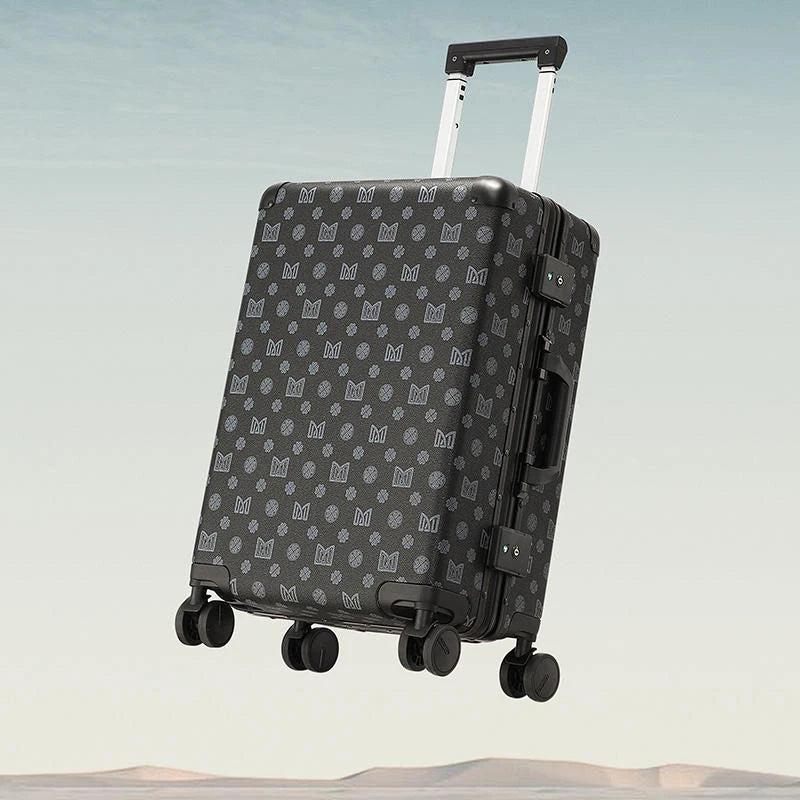 Luggage Female universal wheel 24 "trolley case High appearance level suitcase 20" boarding case Male aluminum frame