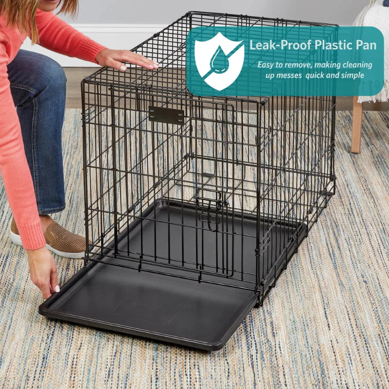 MidWest Homes For Pets Double Door Folding Metal Dog Crate Medium Toy XS XL Intermediate Large  Cage