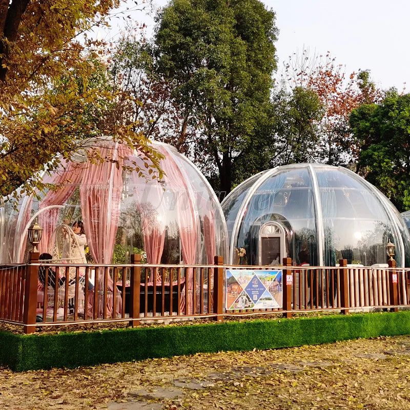 Transparent Dome House, Glamping PC Bubble Tent, Waterproof Hotel Resort