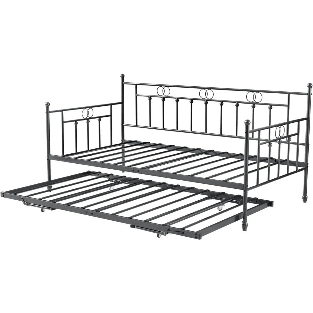 Twin Day Bed with Trundle Bed Twin Pop Up, Trundle Bed, Twin Daybed with Pop Up Trundle Bed