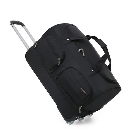 Large capacity Trolley Bags With Wheels Wheeled bag Foldable Oxford Luggage Travel Suitcase Rolling Bags Travel Luggage