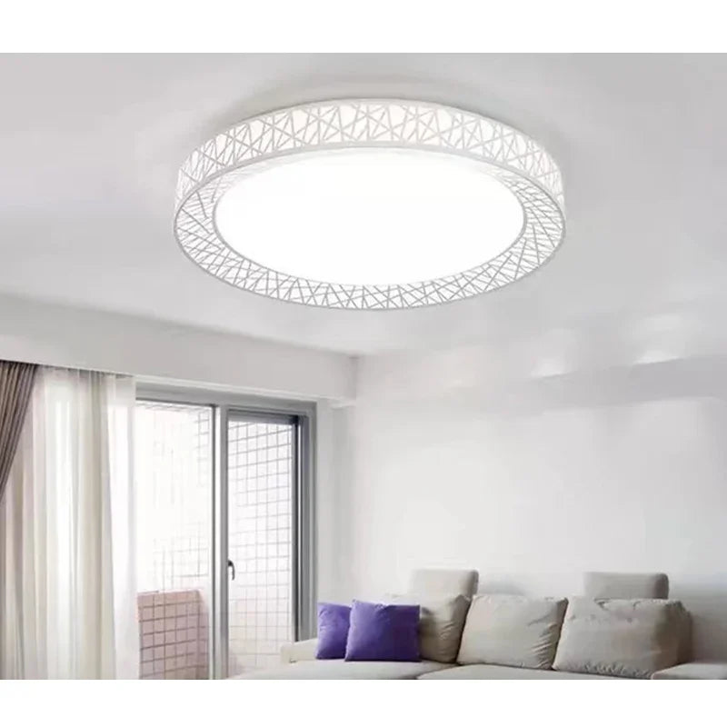 Plafonnier Lamparas Colgantes Para Techo LED Ceiling Light Bird Nest Round Lamp Modern Fixtures Bedroom Plafonnier Salon