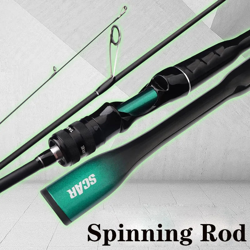 Ultra Light Fishing Rod Carbon Fiber Casting and Spinning Lure Pole Super Hard Fast Bass Fishing Rods Bait WT3-12g Line WT2-6LB