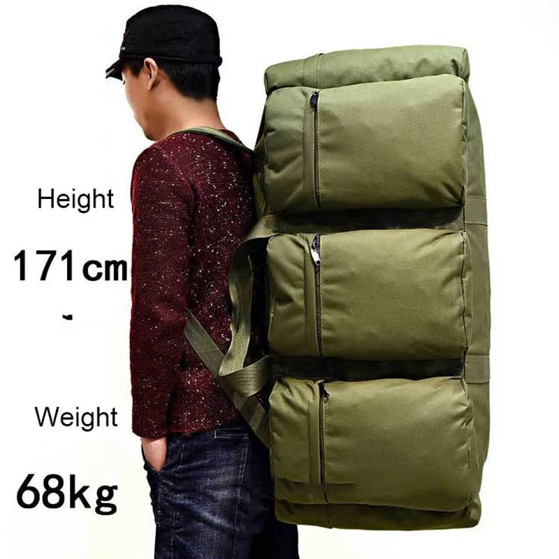 90L Military Backpack Outdoor Men Tactical Luggage Bag Super Capacity Mountaineering Bags Waterproof Men Travel Camping Tent Bag