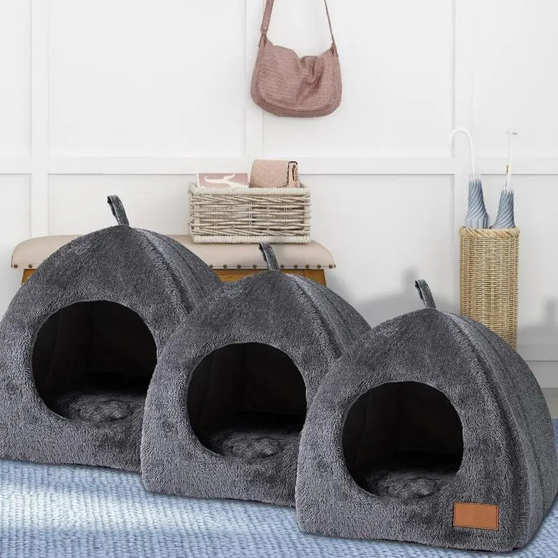 New Deep sleep comfort in winter cat bed small dog house products pets tent cozy cave beds with Removable Design  Indoor