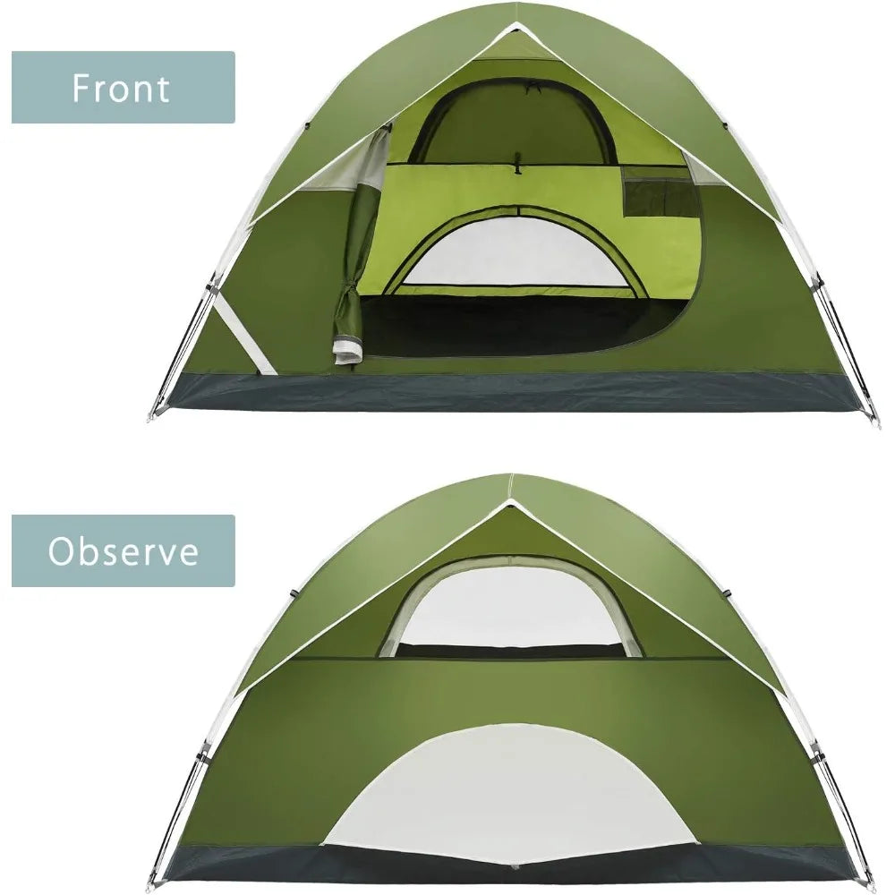 2/4 Person Tent for Camping,Waterproof Tent for Backpacking,Outdoor Dome Tent with Windproof