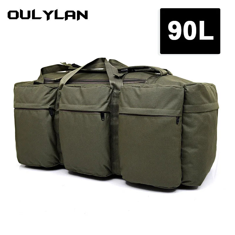 90L Military Backpack Outdoor Men Tactical Luggage Bag Super Capacity Mountaineering Bags Waterproof Men Travel Camping Tent Bag