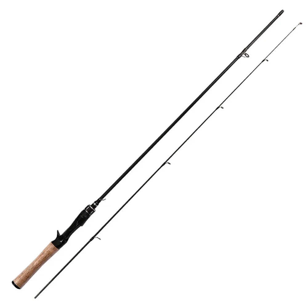 UL Action Travel Spinning Fishing Rod1.68/1.8m Lightweight Carbon Fiber 2 Section Fishing Pole Outdoor Portable Casting Rod