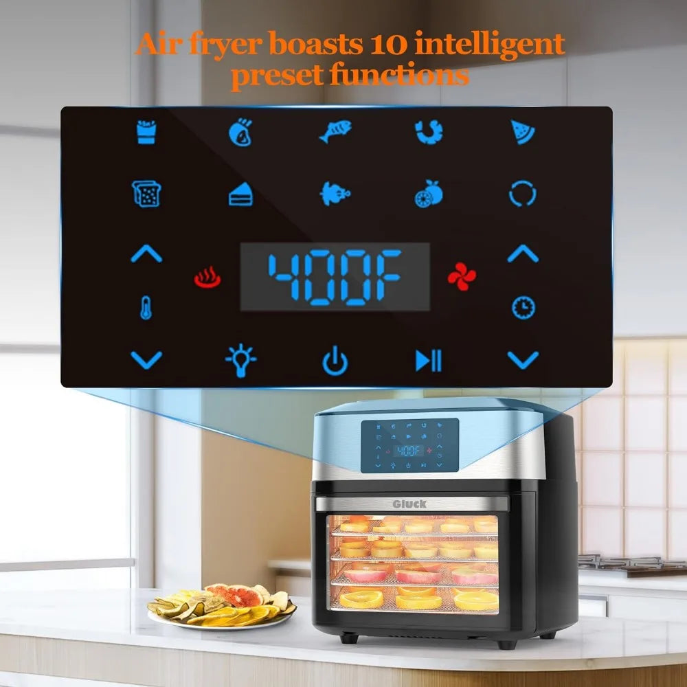 Air Fryer Oven, 10-in-1 20 QT Airfryer Oven with Visible Cooking Window