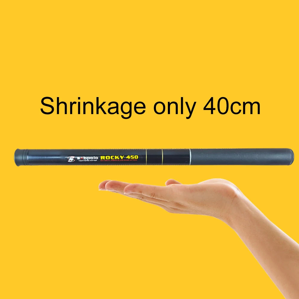 Telescopic Fishing Rod Fishing Rod Fiberglass Fishing Gear Ultralight 2.1/2.4/2.7/3.6M Retractable 40cm for Backpacking Trip