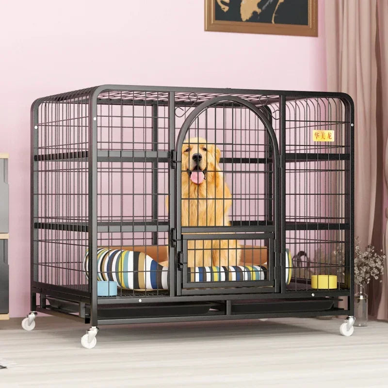 Factory Wholesale 2.0cm Strong Stainless Steel Pet Kennel Dog Cage