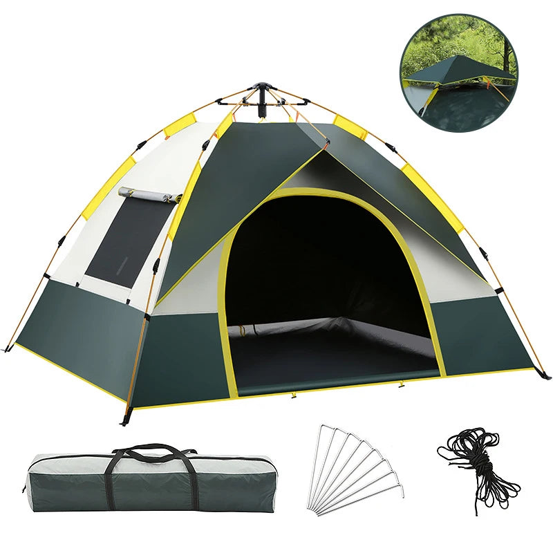 Outdoor Camping Tent Quick Automatic Opening Waterproof Sunshield Build-free Picnic Shelter Family Beach Large Space