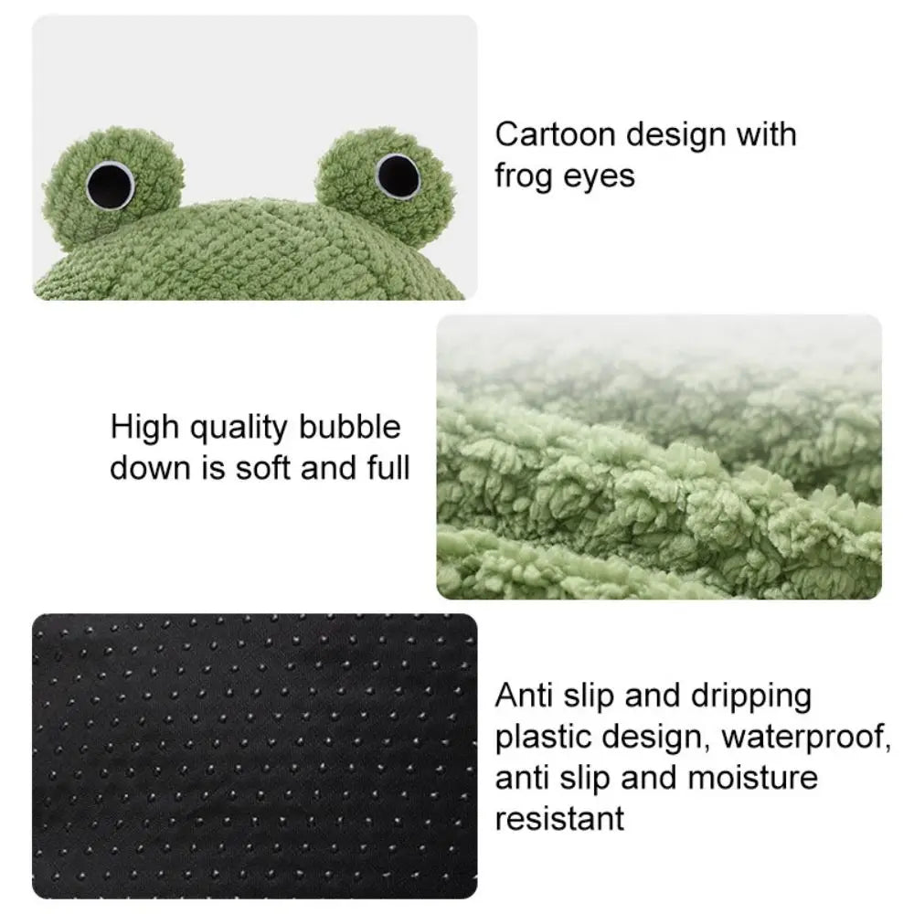 Dog Warm Bed Plush Round Frog Pad Pet Winter Snooze Nest Dog Deep Sleep Cushion Comfortable Kennel Puppy House Cat Accessories