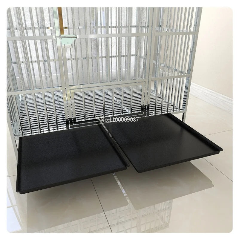 Stainless Steel Dog Cage for Small and Medium Dog Square Kennel with Toilet Indoor Pet Cage Cage with Fence Dog House Indoor