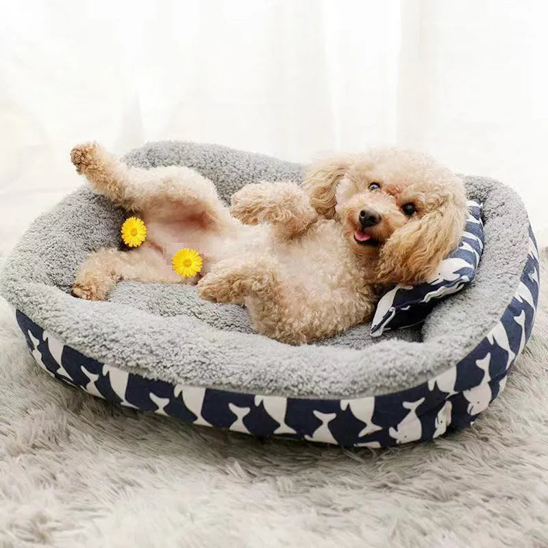 Warm Winter Pets Dog Bed Dog Kneel Cat Mats House Cushion Large Pet Sleeping Sofa Beds Mat Forpuppy Mat Net Red Pet Products