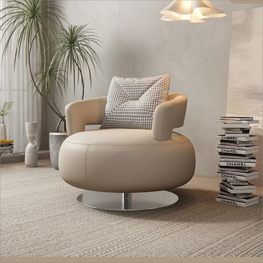 Designer Swivel Living Room Chairs Nordic Modern Single Salon Luxury Armchair Bedroom Reading Accent Fauteuil Home Furniture