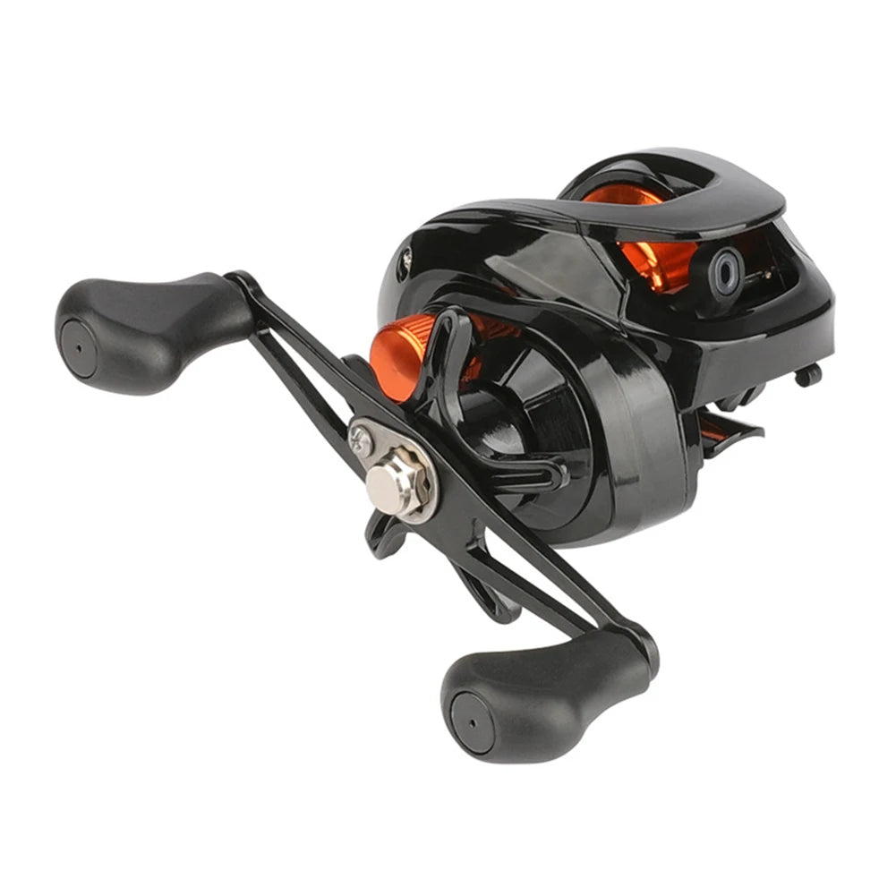 Low Profile Baitcasting Reel 18+1 Bearings Freshwater Saltwater Fishing Reel Long Shot Fishing Wheel for Angler