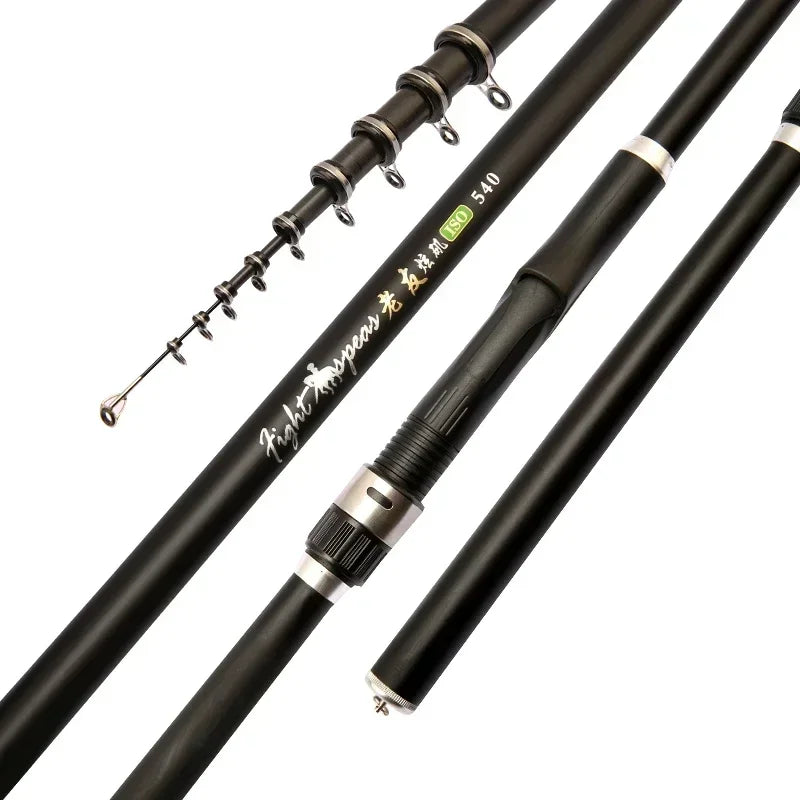 Portable RockFishing Rod5.4m 6.3m 7.2m Carp rod Telescopic Sea Fishing Rod carbon fiber  Surf Feeder Rod