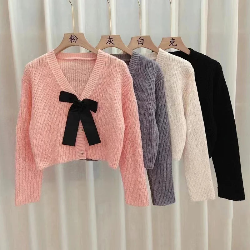 Women's Breathable Knitwear Cardigan Long Sleeve Autumn Winter Thermal Coat Knitting Ladies Sweaters