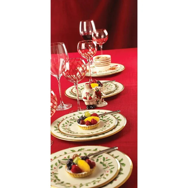 Lenox 893172 Holiday 12-Piece Plate and Bowl Set