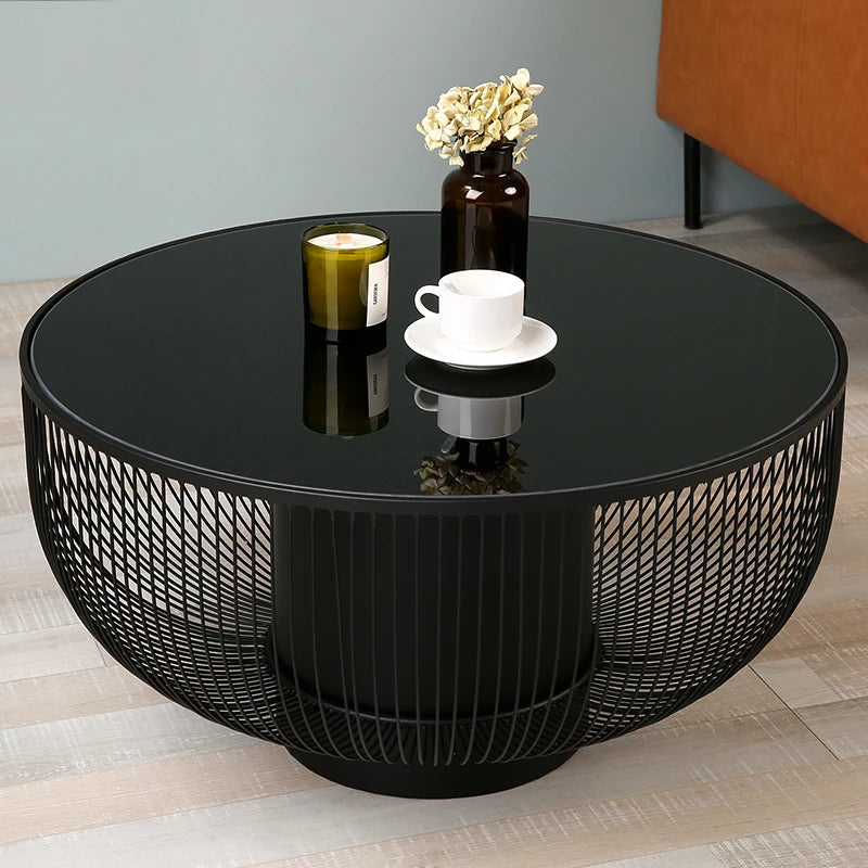 Round Living Room Coffee Table Dining Small Patio Desk Tea Table Bedroom Floor Dressers Tavolini Da Salotto Home Furniture