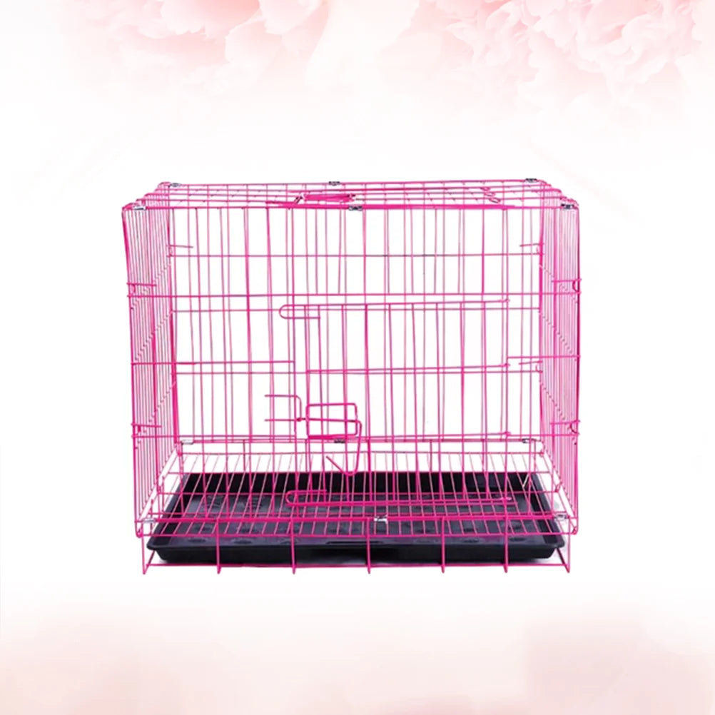 Dog Cage Crate Pet Dogs Crates Medium Folding Indoor Cages Puppy Steel House Metal Large Kennel Kennels Wire Cat Collapsible