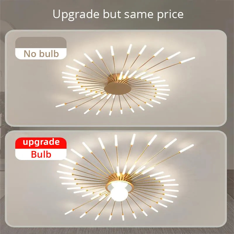 2024 New fireworks Modern LED Chandelier Lights For Living Kids Room Bedroom Hall Lighting Decoration Indoor Lamps Home Luster