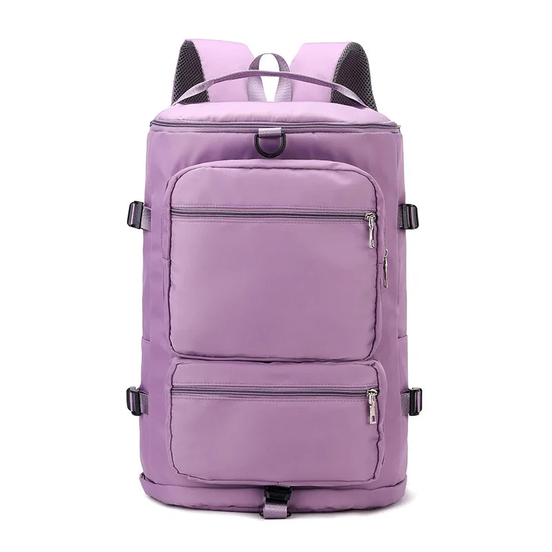 Large Capacity Women Shoulder Travel Backpack Lady Weekend Sports Yoga Luggage Zipper Bags Multifunction Crossbody Bag