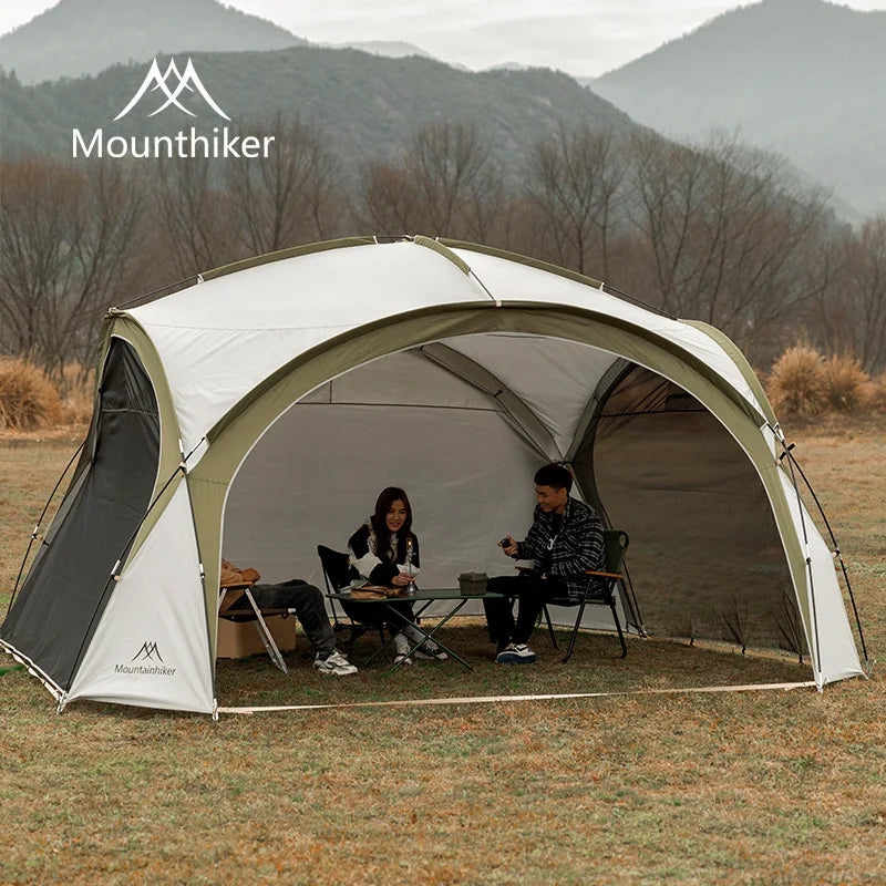 Outdoor Camping Tent 8-10Person Outdoor Camping Dome Tents Light Luxury Round Big Canopy Large Awning Pergola Tent