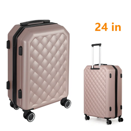 New 2023 Travel Luggage Rose Gold Suitcase Female 20-inch Boarding Mute Universal Wheel Lightweight Small Suitcase Male 24