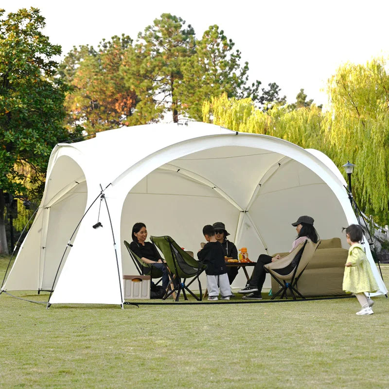 Dome Large Outdoor Luxury Camping Rainproof And Sunscreen Tent 5-8 People Round Dome Tent Family Travel Picnic Park Shade Tent